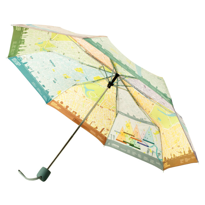 Женский зонт Fulton Brollymap L761 London Map (Карта Лондона)