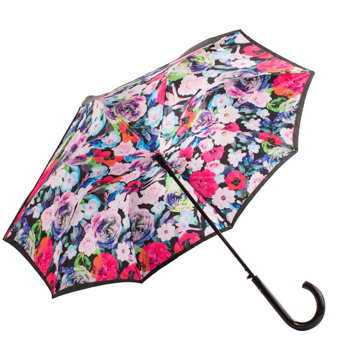 Жіноча парасолька-тростина Fulton L754 Bloomsbury-2 Vibrant Floral (Яскраві квіти)