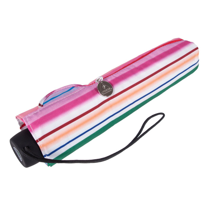 Женский зонт Fulton L902 Superslim-2 Funky Stripe (Разноцветные полоски)