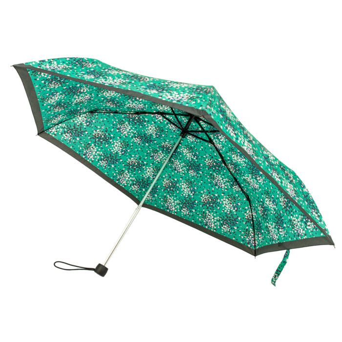 Женский зонт Fulton L902 Superslim-2 Emerald Hearts (Изумрудные сердца)