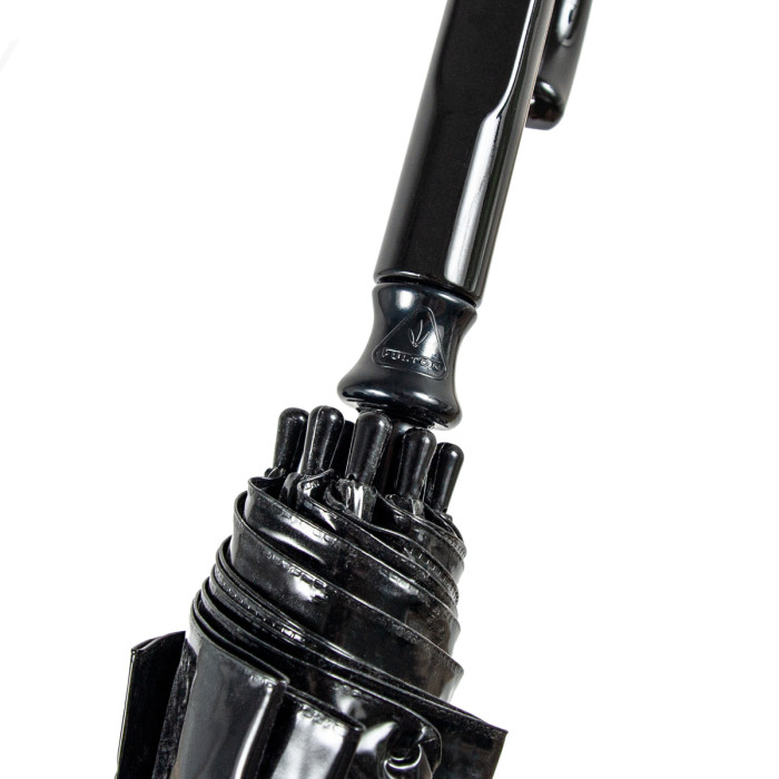 Женский зонт-трость прозрачный Fulton Birdcage-1 L041 Black (Черный)