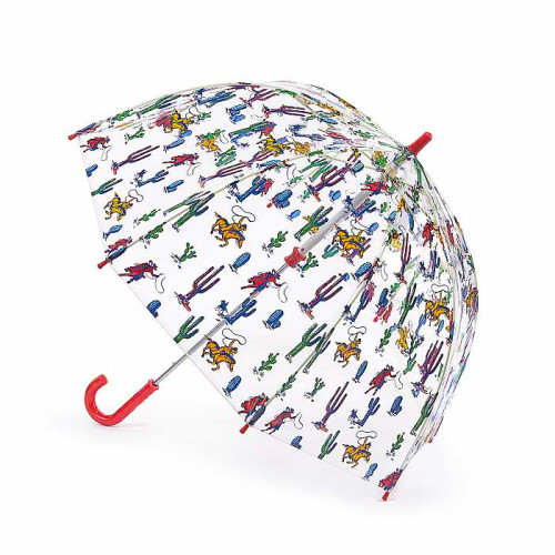 Детский зонт-трость прозрачный Cath Kidston by Fulton C723 Funbrella-2 Desert Cowboy (Ковбой)