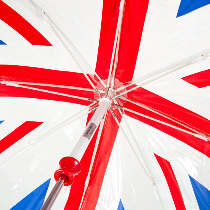 Дитяча парасолька-тростина прозора Fulton Funbrella-4 C605 Union Jack (Прапор)