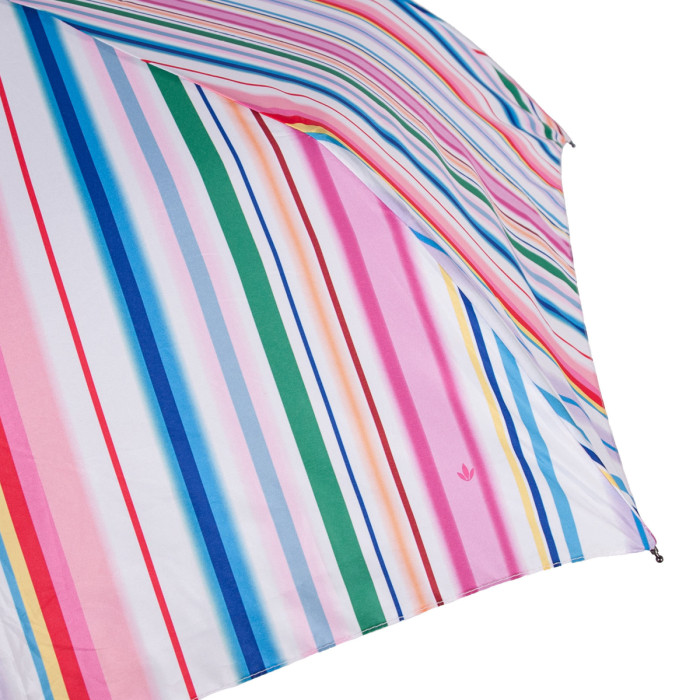 Женский зонт Fulton L902 Superslim-2 Funky Stripe (Разноцветные полоски)