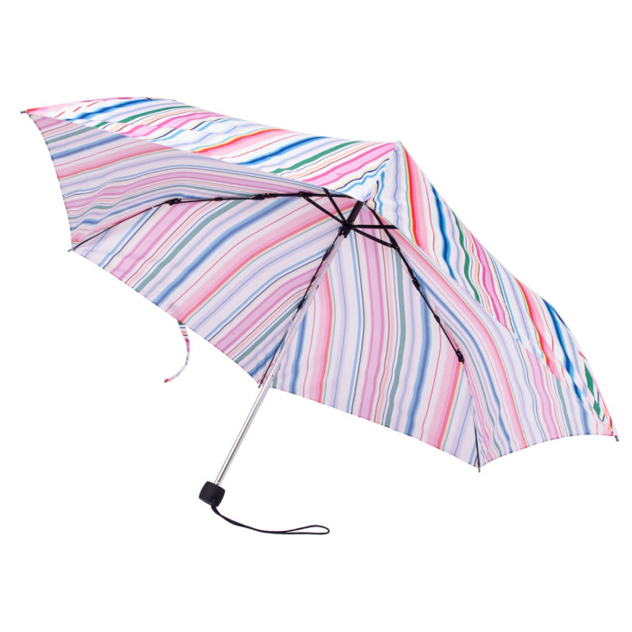 Женский зонт Fulton L902 Superslim-2 Funky Stripe (Разноцветные полоски)
