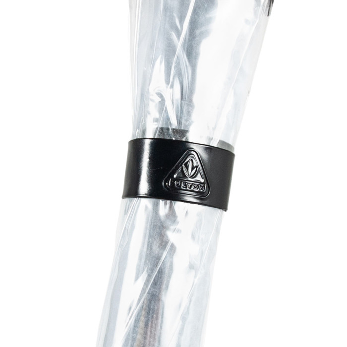 Женский зонт-трость прозрачный Fulton Birdcage-1 L041 Black (Черный)