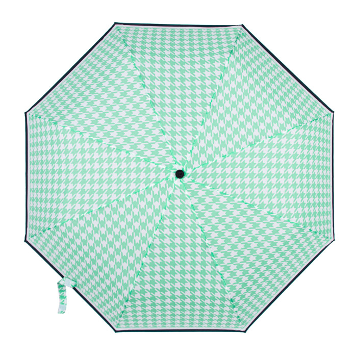 Женский зонт Fulton L354 Minilite-2 Minty Houndstooth (Мятный)