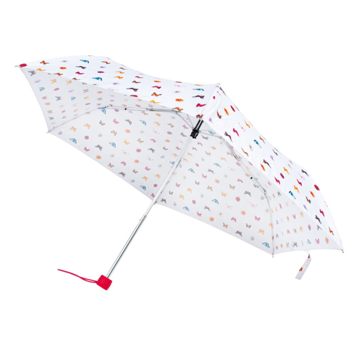 Жіноча парасолька Fulton L553 Superslim-2 Butterflies and Flowers (Метелики та квіти)