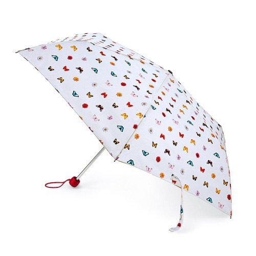 Женский зонт Fulton L553 Superslim-2 Butterflies & Flowers (Бабочки и цветы) 