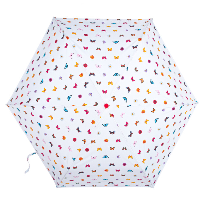 Жіноча парасолька Fulton L553 Superslim-2 Butterflies and Flowers (Метелики та квіти)