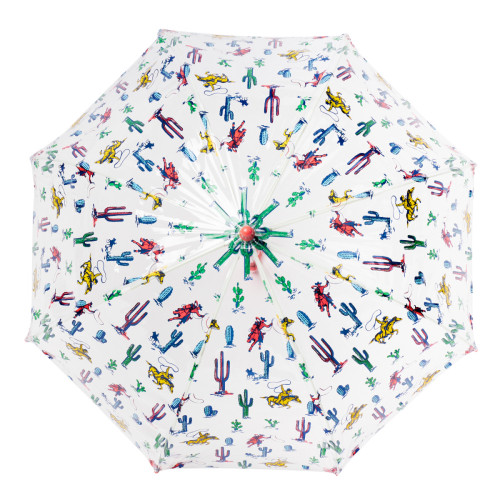 Детский зонт-трость прозрачный Cath Kidston by Fulton C723 Funbrella-2 Desert Cowboy (Ковбой)