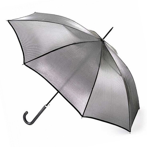 Женский зонт-трость Fulton L903 Kew-2 - Silver Iridescent (Серебро)
