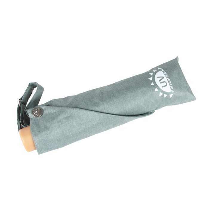 Женский зонт Fulton L924 Parasoleil-2 UV Charcoal Chambray (Серый)