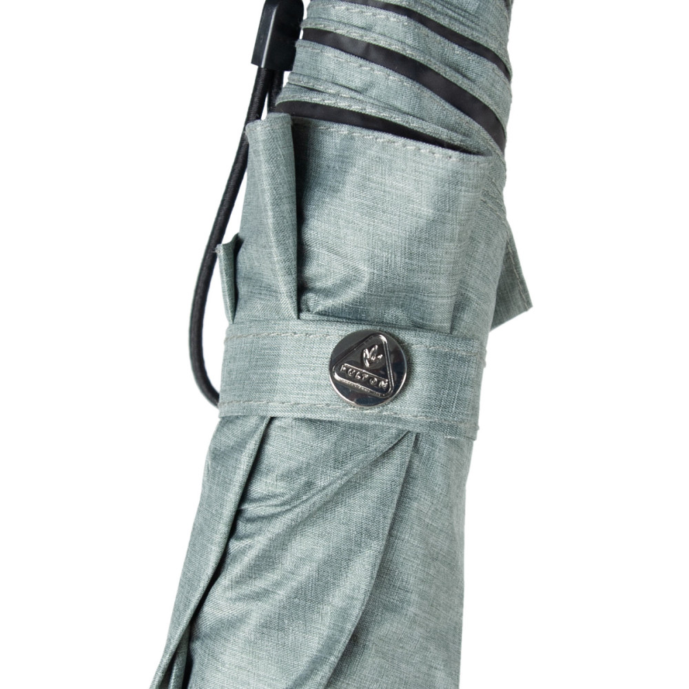 Женский зонт Fulton L924 Parasoleil-2 UV Charcoal Chambray (Серый)