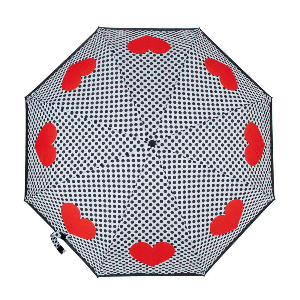 Женский зонт Fulton L354 Minilite-2 Love Heart Spot (Сердца)