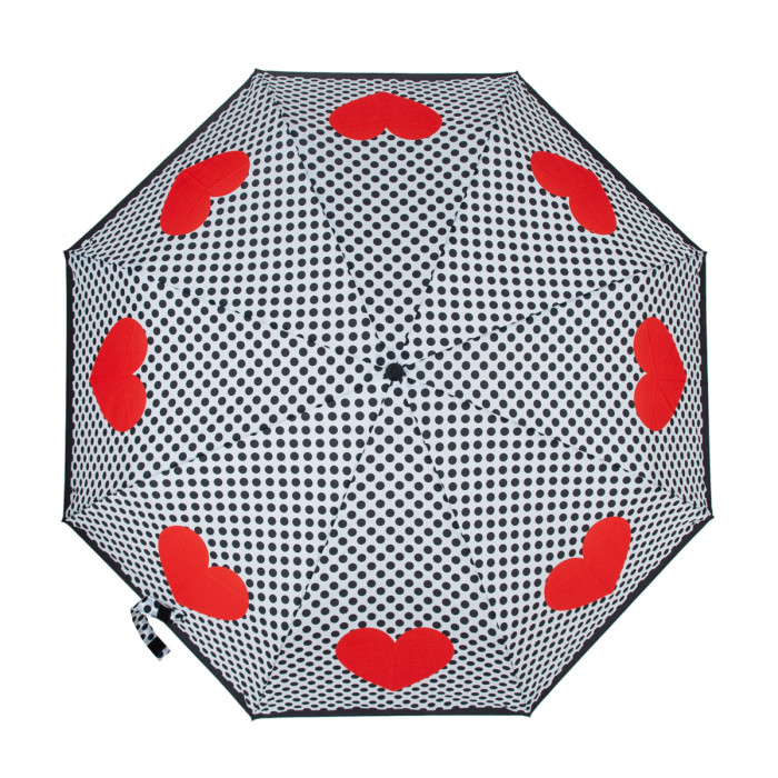 Женский зонт Fulton L354 Minilite-2 Love Heart Spot (Сердца)