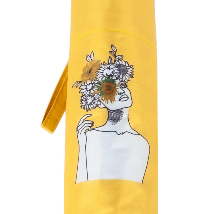 Женский зонт Fulton L884 National Gallery Minilite-2 UV Sunflowers (Подсолнухи)