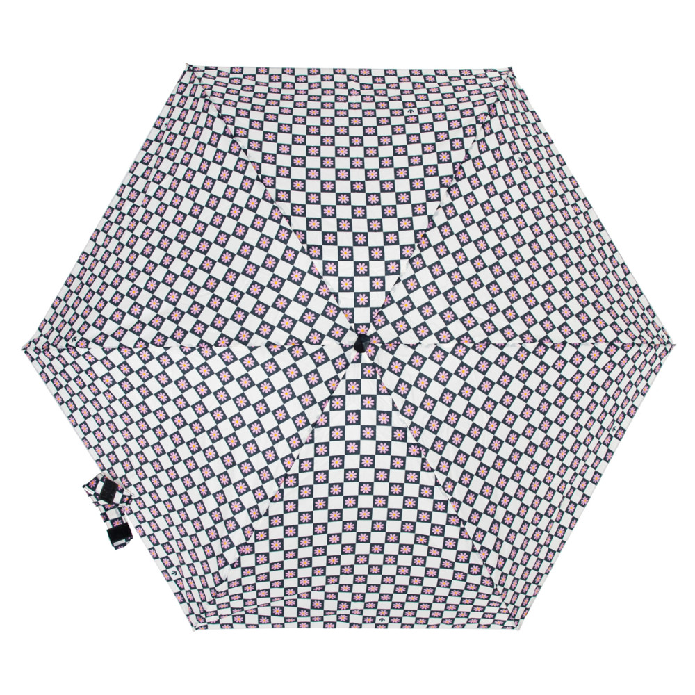 Женский мини (карманный) зонтик Fulton L501 Tiny-2 Flower Check (Цветочная клетка)