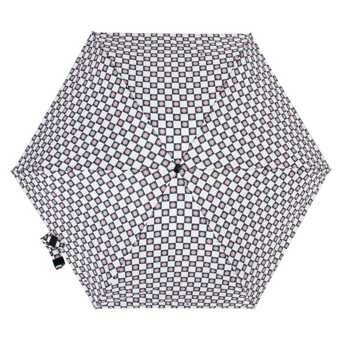 Женский мини (карманный) зонтик Fulton L501 Tiny-2 Flower Check (Цветочная клетка)