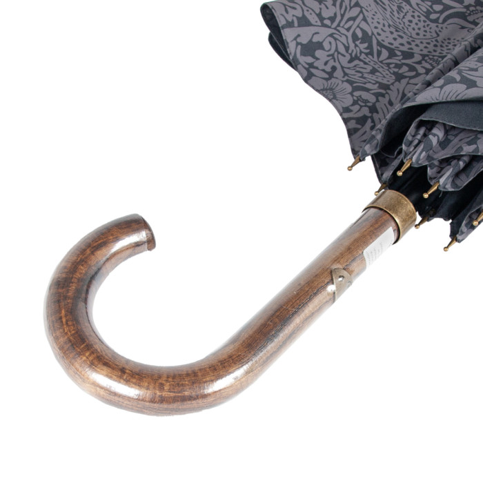 Женский зонт-трость Fulton L936 Morris & Co Hampstead UV Strawberry Thief Graphite (Графит)