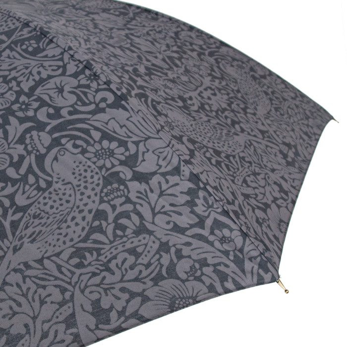 Женский зонт-трость Fulton L936 Morris & Co Hampstead UV Strawberry Thief Graphite (Графит)