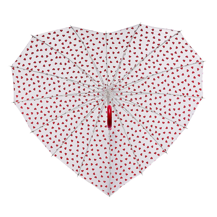 Жіноча парасолька-тростина Fulton Heart Walker-1 UV L909 Mini Hearts (Змінює колір)