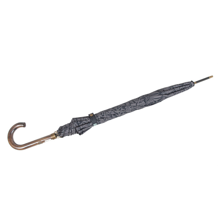 Женский зонт-трость Fulton L936 Morris & Co Hampstead UV Strawberry Thief Graphite (Графит)