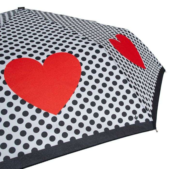 Женский зонт Fulton L354 Minilite-2 Love Heart Spot (Сердца)
