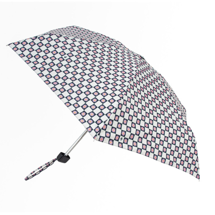 Женский мини (карманный) зонтик Fulton L501 Tiny-2 Flower Check (Цветочная клетка)