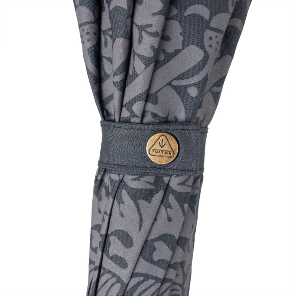 Женский зонт-трость Fulton L936 Morris & Co Hampstead UV Strawberry Thief Graphite (Графит)