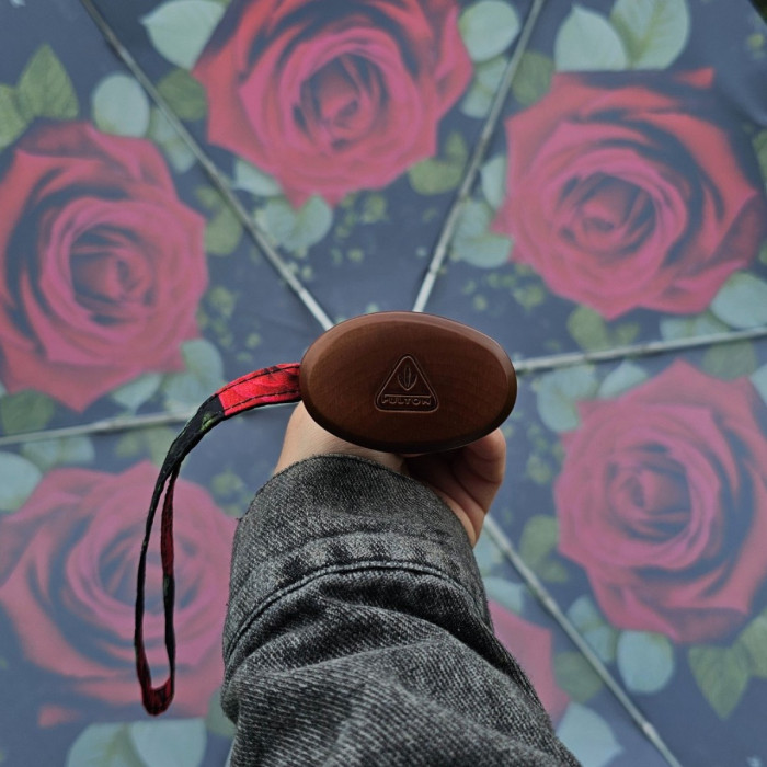 Жіноча міні (кишенькова) парасолька Fulton L501 Tiny-2 Huge Rose (Велична троянда)