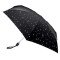 Женский мини (карманный) зонт Fulton L501 Tiny-2 Glitter Stars Black (Блеск звезд)