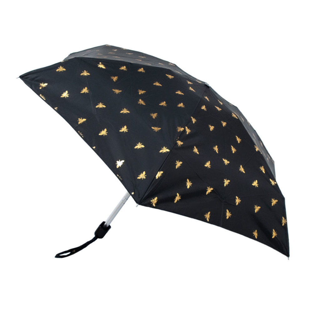 Женский мини (карманный) зонт Fulton L501 Tiny-2 Golden Bees (Золотые пчелы)