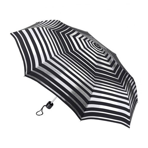 Женский зонт Fulton L354 Minilite-2 Silver Stripes (Серебряные полосы)