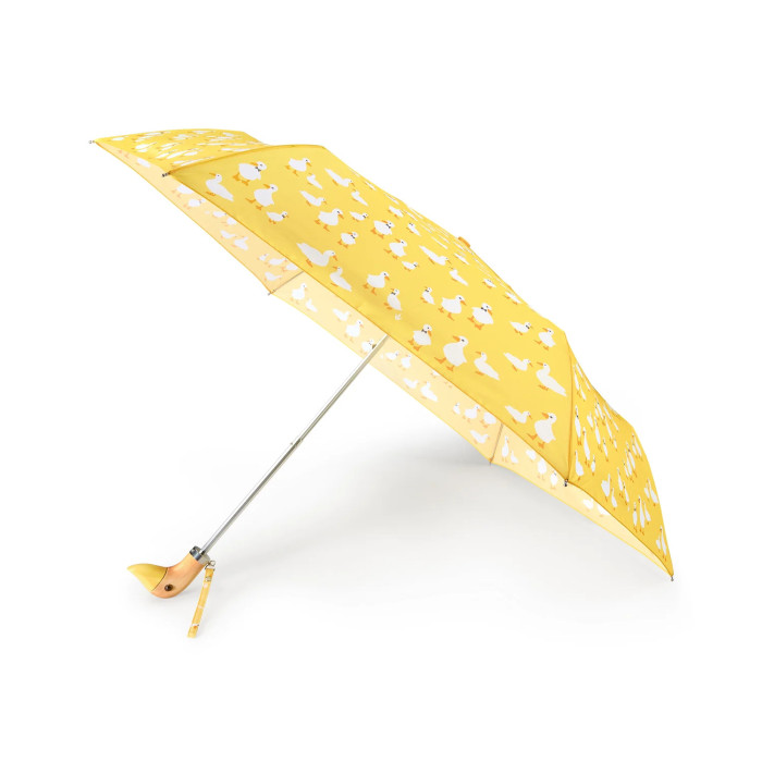 Женский зонт Fulton L926 Curio-2 UV Yellow Duck (Желтая утка)