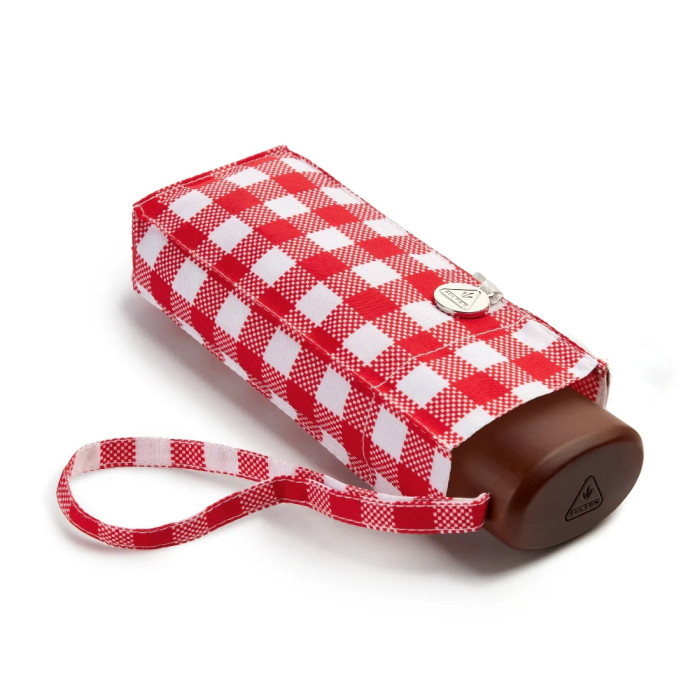 Женский мини (карманный) зонт Fulton L501 Tiny-2 Red Gingham (Красная клетка)