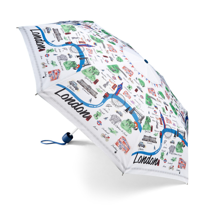 Женский зонт Fulton L354 Minilite-2 London Map (Карта Лондона)