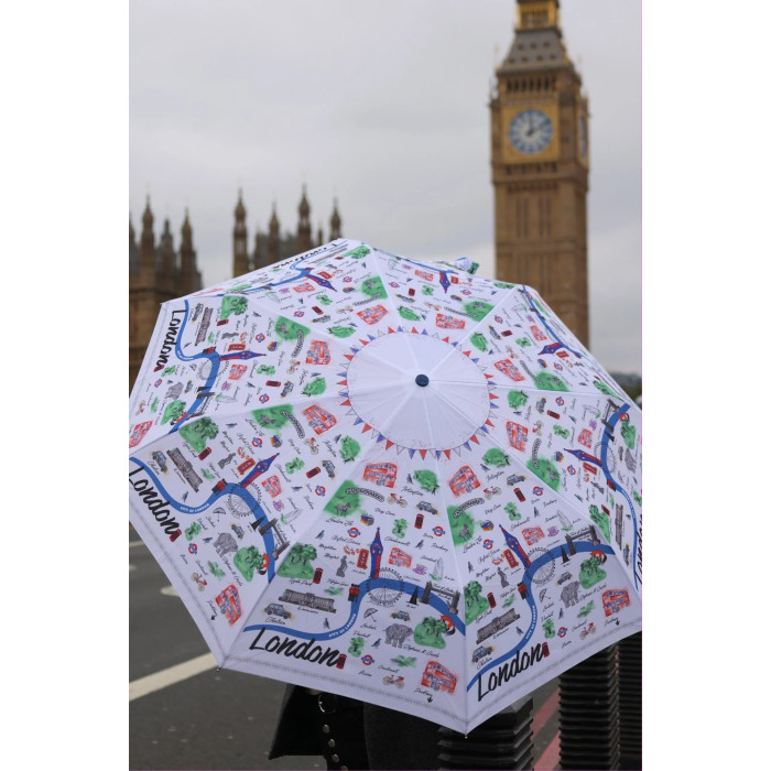 Жіноча парасолька Fulton L354 Minilite-2 London Map (Мапа Лондона)