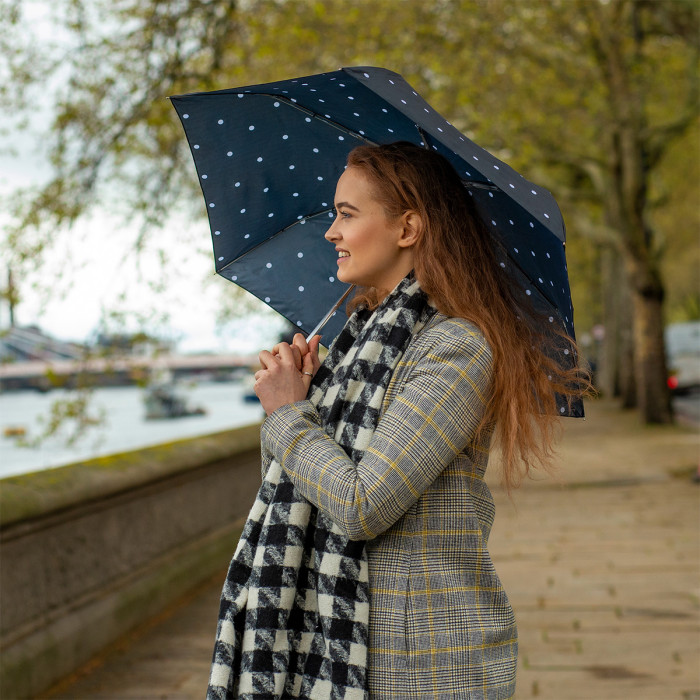 Жіноча парасолька Fulton L553 Superslim-2 Polka Dot (Горох)