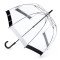 Женский зонт-трость прозрачный Fulton Birdcage-1 L041 Black White (Черный белый)