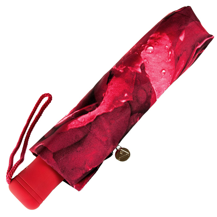 Женский зонт Fulton Open & Close-4 L346 - Photo Rose Red (Красные розы)