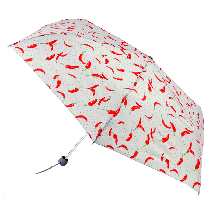 Женский зонт Fulton Superslim-2 L553 - Hot Chilies (Горячие чили)