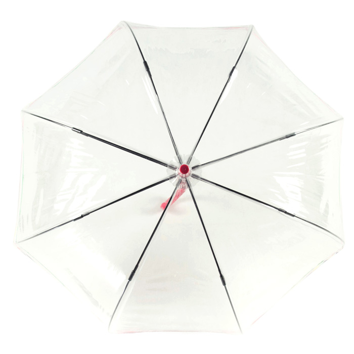 Жіноча прозора парасолька-тростина Fulton Birdcage-2 L042 - Colour Burst Stripe (Кольорові смуги)