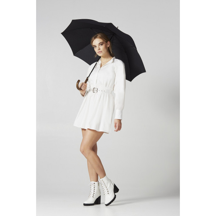 Женский зонт-трость Fulton Hampstead-1 L893 - Black (Черный)