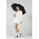 Жіноча парасолька-тростина Fulton Hampstead-1 L893 - Black (Чорний)