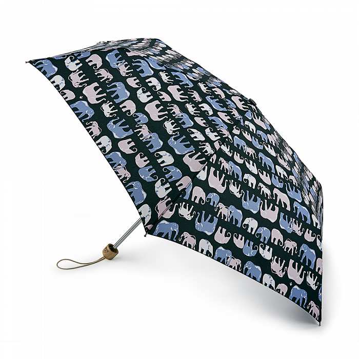 Женский зонт Fulton L918 Eco Planet UV Marching Elephants (Слоны)