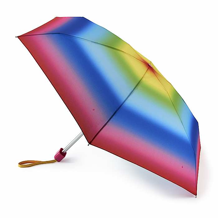 Жіноча міні-кишенькова парасолька Fulton L501 Tiny-2 Rainbow (Райдуга)