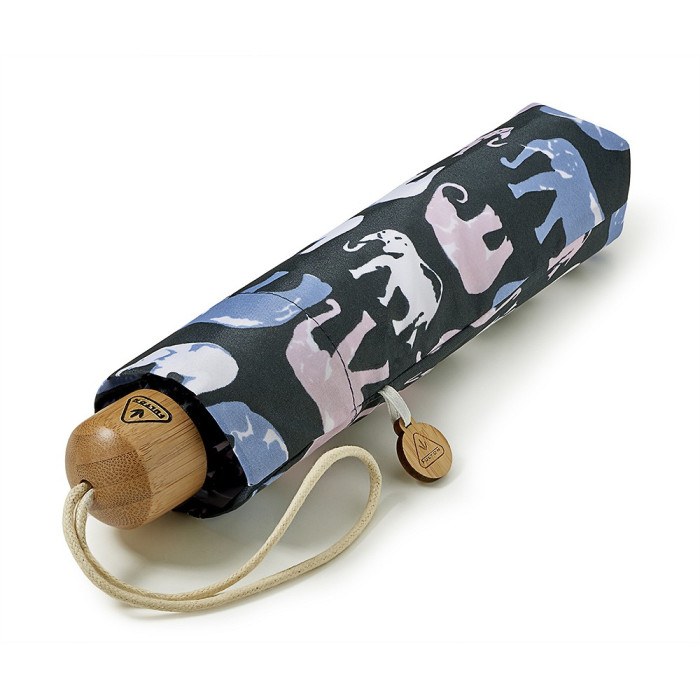 Женский зонт Fulton L918 Eco Planet UV Marching Elephants (Слоны)
