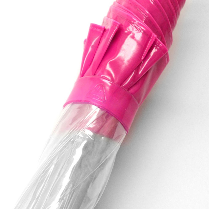 Детский зонт-трость прозрачный Fulton Funbrella-2 C603 Pink (Розовый)