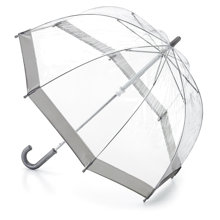 Дитяча парасолька-тростина прозора Fulton Funbrella-2 C603 Silver (Срібний)